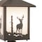 Vaxcel Bryce 1L Bronze Rustic Outdoor Deer Tree Post Light White Glass OP33585BBZ - alternate 6